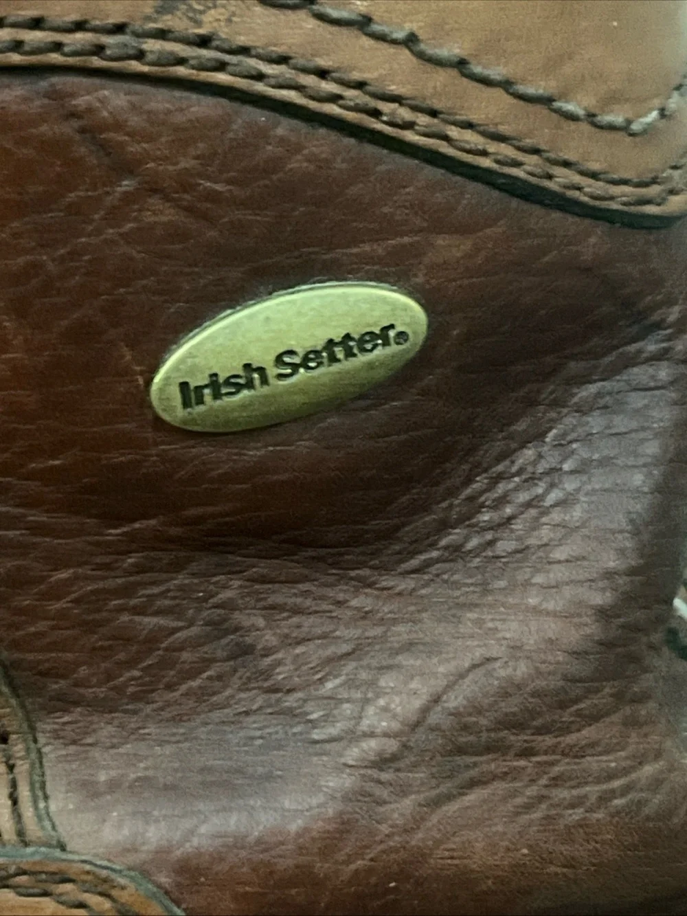 Irish Setter Brown Leather Lace-Up Work Boots steel toe